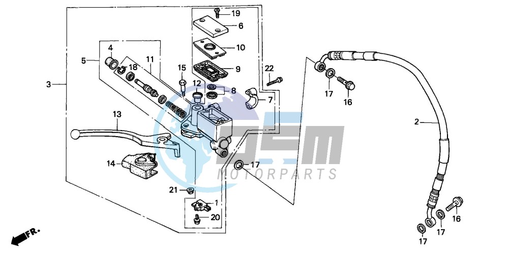 FR. BRAKE MASTER CYLINDER