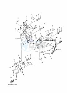 YZF250-A (B6P6) drawing HEADLIGHT