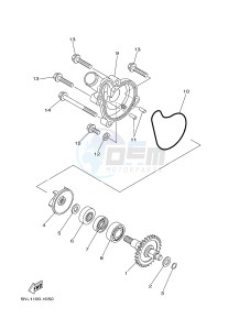 WR250F (1HC6 1HC7 1HC8) drawing WATER PUMP