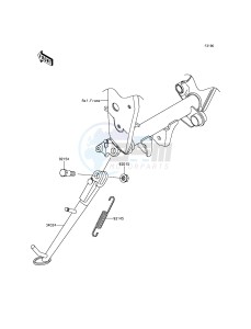 Z800 ZR800AEF FR GB XX (EU ME A(FRICA) drawing Stand(s)