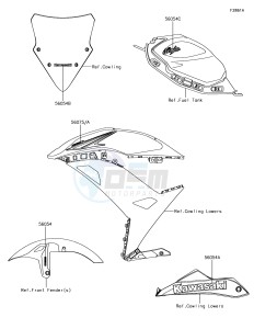 NINJA 650 EX650KHF XX (EU ME A(FRICA) drawing Decals(Black)(KHF)