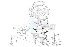 Scarabeo 125-150-200 (eng. Rotax) drawing Carburettor IV