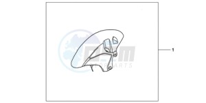 CBR1000RRA ED drawing CARBON FIBER FRONT FENDER