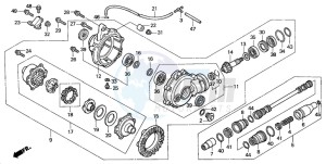 TRX350FM RANCHER 4X4 drawing FRONT FINAL GEAR