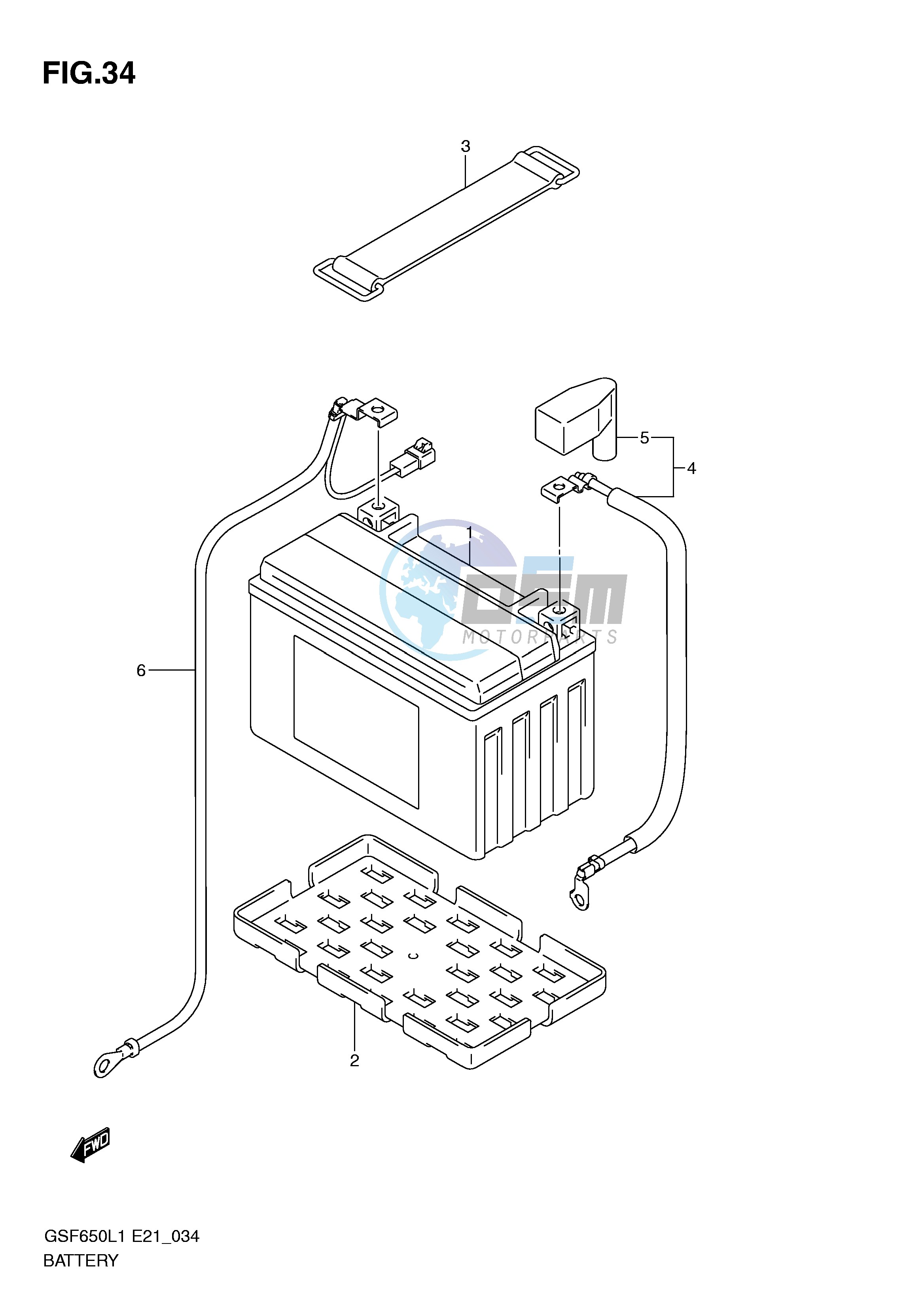 BATTERY (GSF650L1 E21)