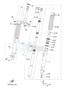 XT660ZA XT660Z ABS TENERE (2BE4 2BE4 2BE4) drawing FRONT FORK