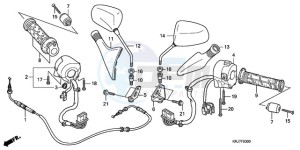 FES1259 UK - (E / MKH 3E) drawing SWITCH/CABLE/MIRROR