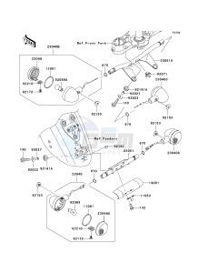 VN 2000 F [VULCAN 2000 CLASSIC LT] (6F-7F) F7F drawing TURN SIGNALS