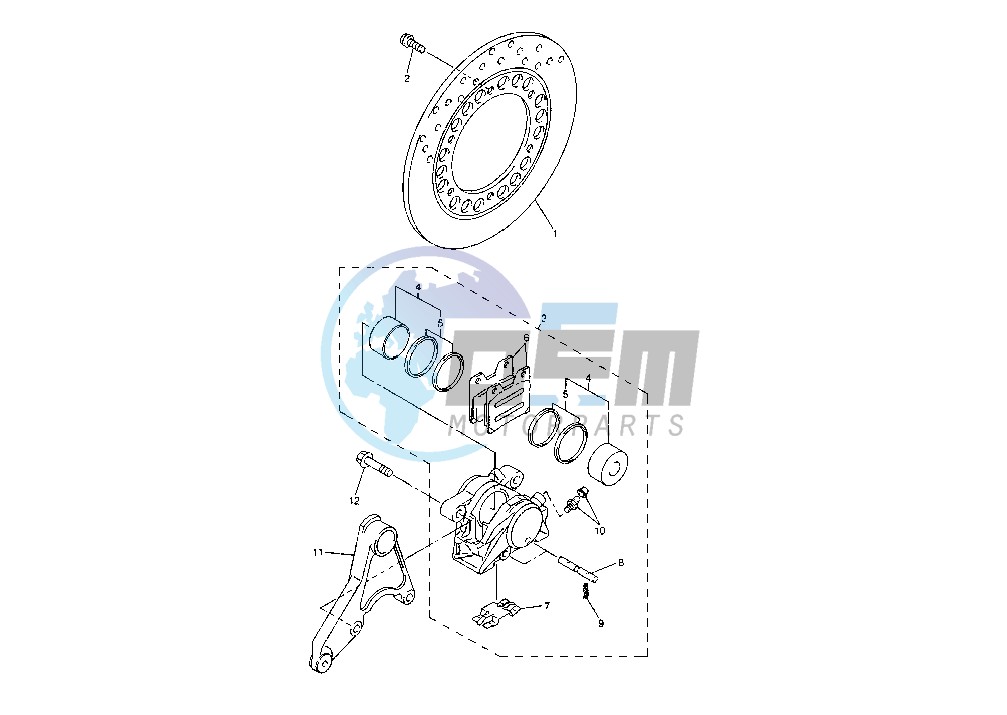 REAR BRAKE CALIPER