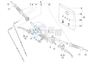 GTS 300 SUPER-TECH IE ABS E4 (APAC) drawing Handlebars - Master cil.