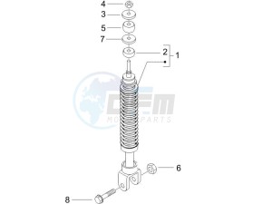 Runner 50 SP (UK) UK drawing Rear suspension - Shock absorbers