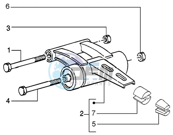 Swinging arm