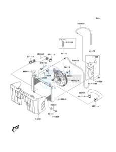 KSF 400 A [KFX400) (A1-A3) [KFX400) drawing RADIATOR