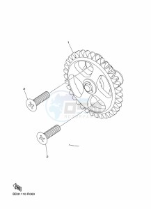 YFM90R (BD3R) drawing OIL PUMP