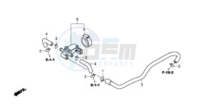 CBF600NA drawing AIR INJECTION CONTROL VALVE(2)