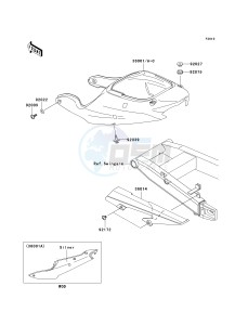 ZX 600 J [ZZR600] (J6F-J8F) J7F drawing SIDE COVERS_CHAIN COVER