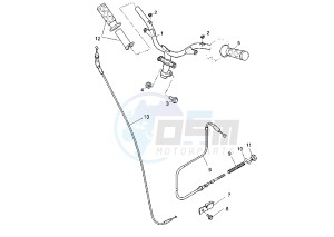 XN TEO'S 125 drawing STEERING HANDLE -CABLE