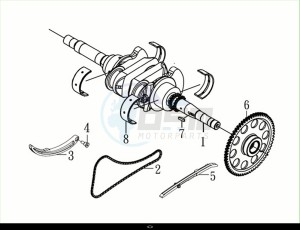 MAXSYM TL 508 (TL50W2-EU) (M2) drawing CRANK SHAFT / MAXSYM TL 508 (TL50W2-EU) (M2)