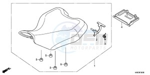 TRX500FMC ED drawing SEAT