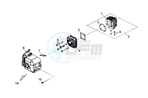 JET 4 R50 drawing CYLINDER / CYLINDER HEAD /CYLINDER HEAD COVER