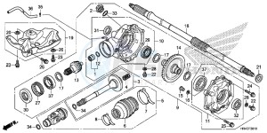 TRX500FM2H Europe Direct - (ED) drawing REAR FINAL GEAR