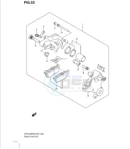 DR125SML0 drawing REAR CALIPER