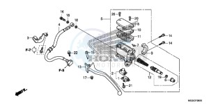 NC700DC Integra E drawing RR. BRAKE MASTER CYLINDER