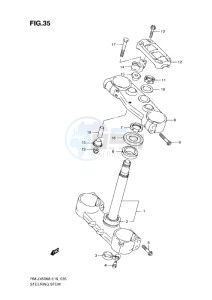 RM-Z 450 drawing STEERING STEM (K8-L0)