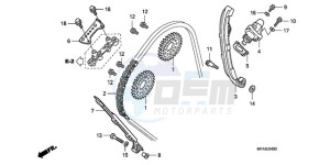 CBF1000A9 France - (F / ABS CMF) drawing CAM CHAIN/TENSIONER