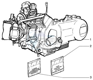 Beverly 125 RST drawing Engine