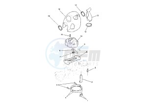 WR F 450 drawing STEERING DAMPER 2 TRAC