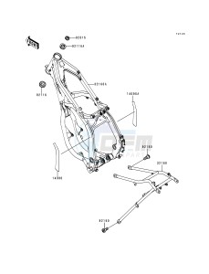 KX 125 K [KX125] (K5) [KX125] drawing FRAME