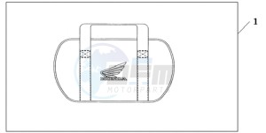 GL1800A SI - (SI) drawing SADDLEBAG COOLER