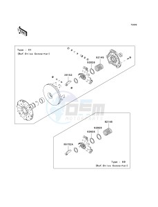 KVF 300 A [PRAIRIE 300 4X4] (A1-A4) [PRAIRIE 300 4X4] drawing OPTIONAL PARTS-- DRIVE CONVERTER- -