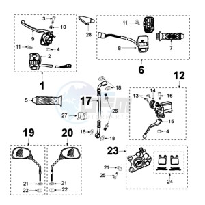 VIVA XR2A BE drawing BRAKE SYSTEM