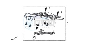 GTS 300i drawing LUGGAGE RACK