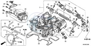 VFR1200XLE CrossTourer 2ED drawing THROTTLE BODY