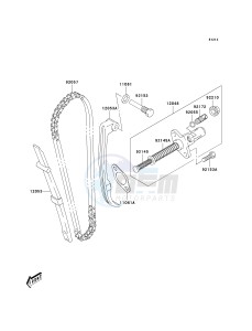 KLX 125 B (B6F) B6F drawing CAM CHAIN_TENSIONER