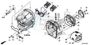 CBR500RE CBR500R UK - (E) drawing AIR CLEANER