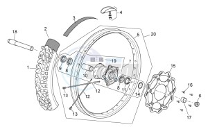 MXV 450 Cross drawing Front wheel