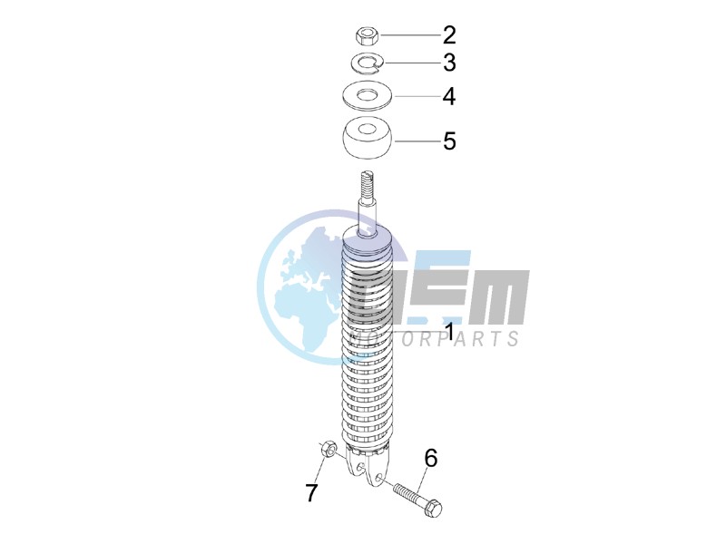 Rear suspension - Shock absorber - s