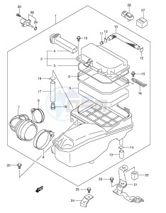 AN400 (E2) Burgman drawing AIR CLEANER