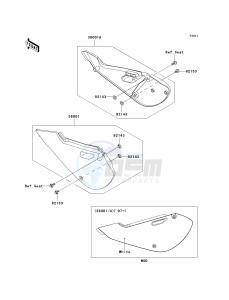 KX 65 A [KX65 MONSTER ENERGY] (A6F - A9FA) A7F drawing SIDE COVERS