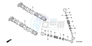 CB1000RA France - (F / CMF) drawing CAMSHAFT/VALVE