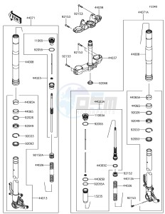 Z1000 ZR1000HHF XX (EU ME A(FRICA) drawing Front Fork