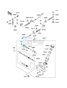 MULE 3010 TRANS 4x4 DIESEL KAF950C7F EU drawing Master Cylinder