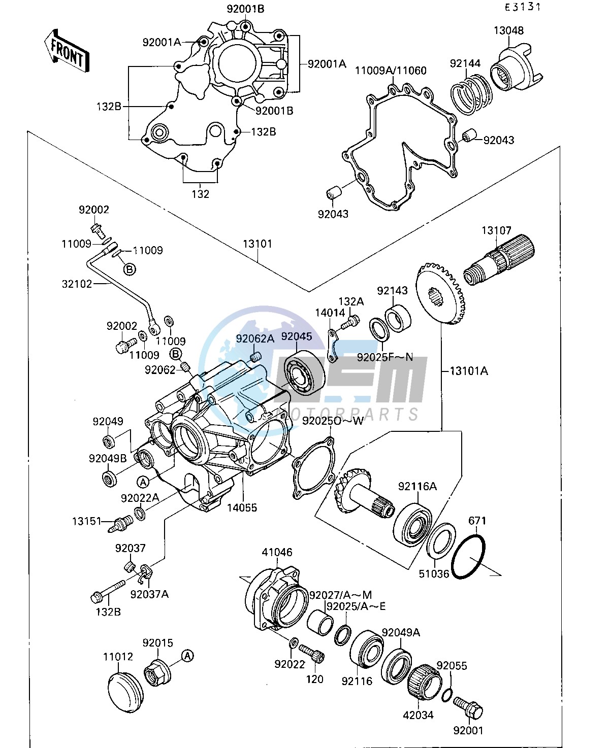 FRONT BEVEL GEAR