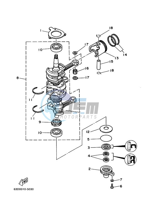 CRANKSHAFT--PISTON