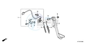 CBR125RTC drawing STAND