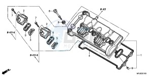 CBR600RRC drawing CYLINDER HEAD COVER